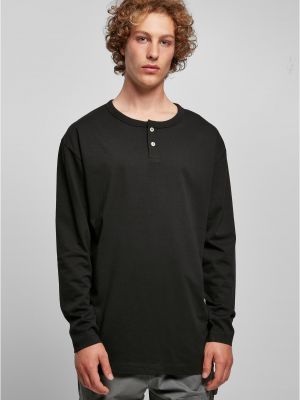 Oversized μακρυμάνικη μπλούζα Uc Men μαύρο