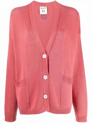 Strikke strikkegenser med v-hals Semicouture rosa