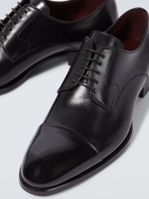 Kožne derby cipele Brioni crna