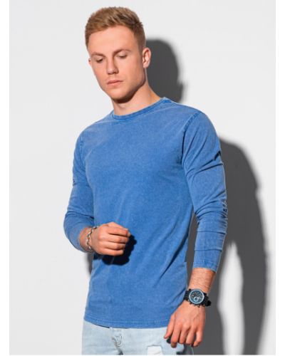 Tričko s dlouhým rukávem Ombre Clothing modré