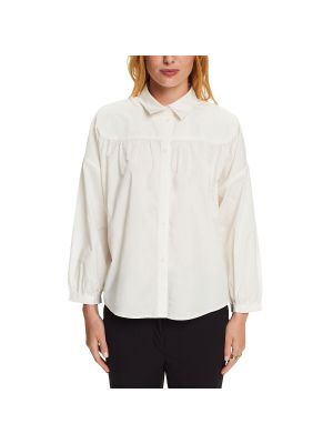 Camisa de algodón Esprit beige