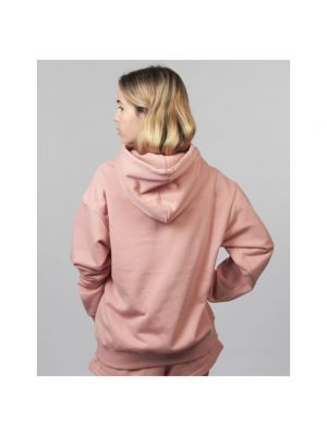Sudadera con capucha de algodón Champion rosa