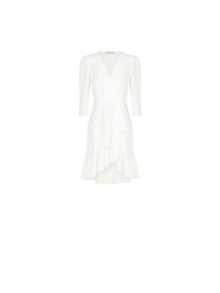 Sukienka mini z falbankami Rinascimento biała