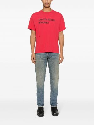 Kokvilnas t-krekls Enfants Riches Déprimés sarkans