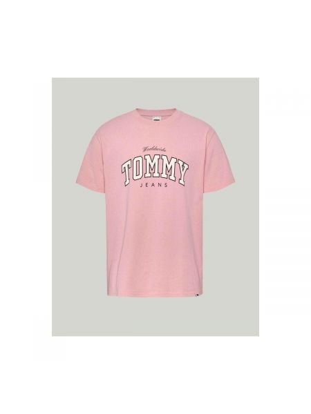 Tričko s krátkými rukávy Tommy Hilfiger růžové