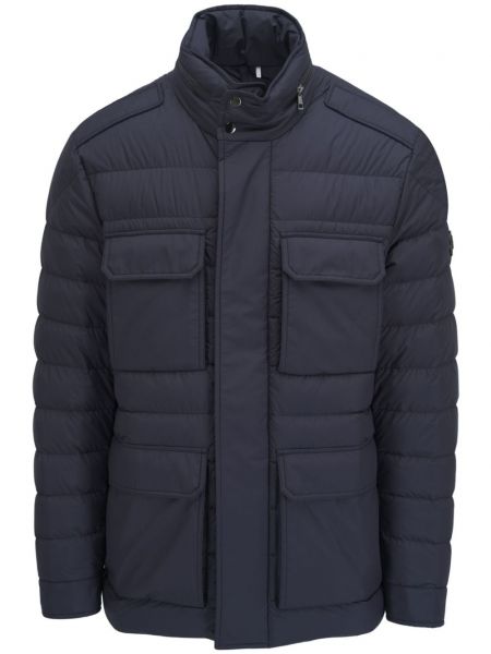 Kapitone ceket Moncler mavi