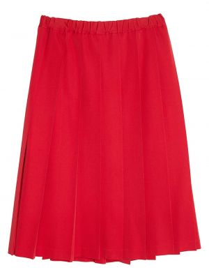 Plisované vlněné sukně Comme Des Garçons Girl červené