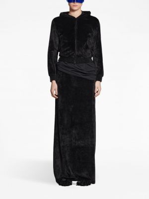 Sametové sukně Balenciaga černé