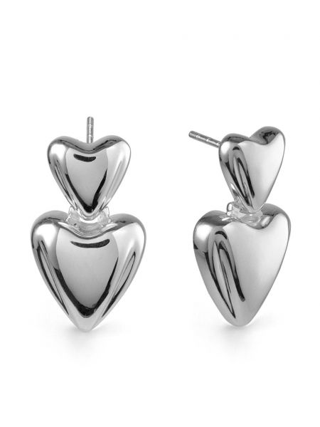 Auskarai su širdelėmis Otiumberg sidabrinė
