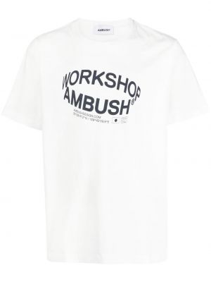 T-shirt à imprimé Ambush blanc