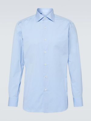 Camicia di cotone Brioni blu