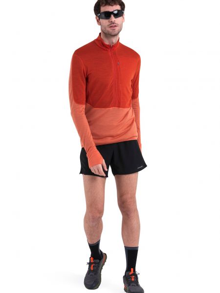 T-shirt a maniche lunghe in maglia Icebreaker arancione