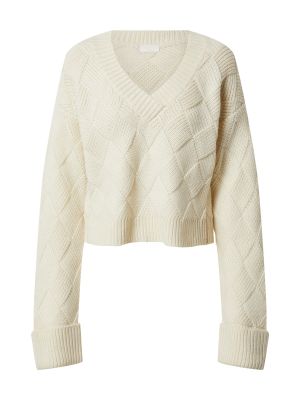 Памучен пуловер Leger By Lena Gercke бяло