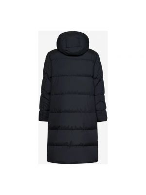 Czarny płaszcz zimowy Herno