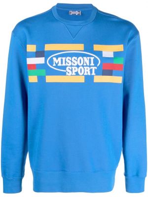 Sweatshirt mit print Missoni blau