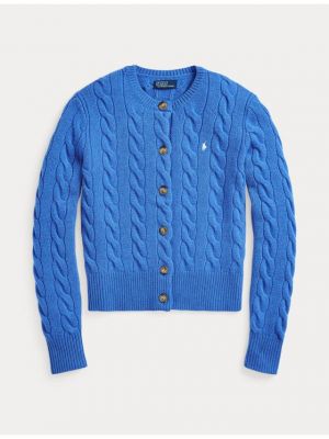 Priliehavý kardigán Polo Ralph Lauren modrá