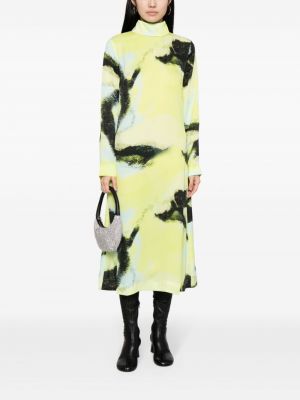Robe à imprimé à motifs abstraits Stine Goya vert