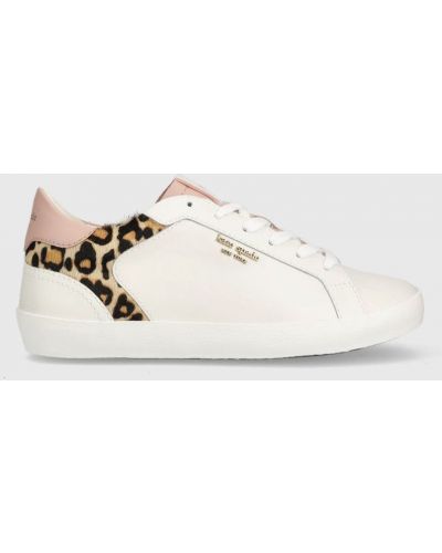 Kožené sneakers boty Kate Spade Ace , bílá barva