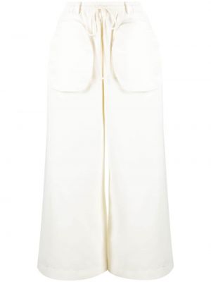 Παντελόνι σε φαρδιά γραμμή με τσέπες Melitta Baumeister λευκό