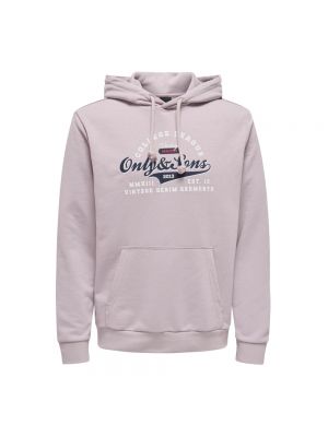 Hoodie Only & Sons pink