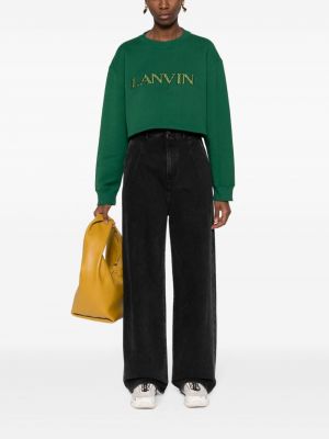 Sweatshirt mit stickerei Lanvin grün