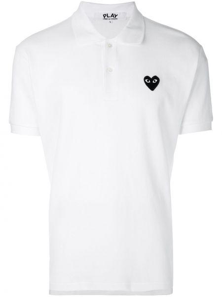 Polo marškinėliai su širdelėmis Comme Des Garçons Play