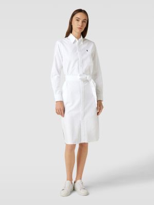 Sukienka koszulowa Polo Ralph Lauren biała