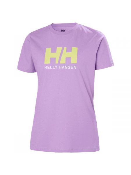 Koszulka z krótkim rękawem Helly Hansen fioletowa
