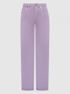 Фиолетовые прямые джинсы Brunello Cucinelli