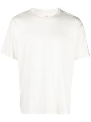 Βαμβακερή μπλούζα Meta Campania Collective λευκό