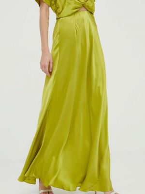Шелковая длинная юбка Gestuz зеленая