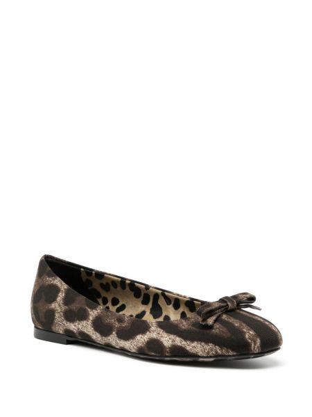 Leopardimustriga mustriline kingad Dolce & Gabbana pruun