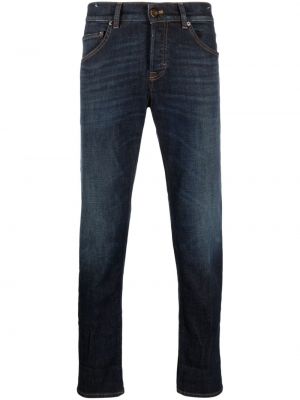 Slim fit skinny džíny s nízkým pasem Pt Torino modré