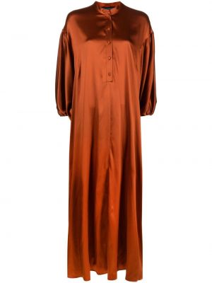 Saténové šaty Gianluca Capannolo oranžové