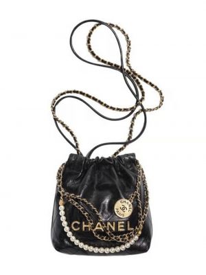 Pikowana torba na ramię z perełkami Chanel Pre-owned