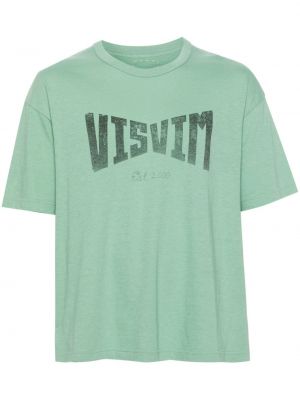 Тениска с принт Visvim зелено