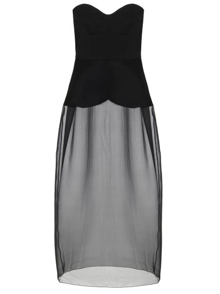 Шелковое вечернее платье Vika 2.0 черное