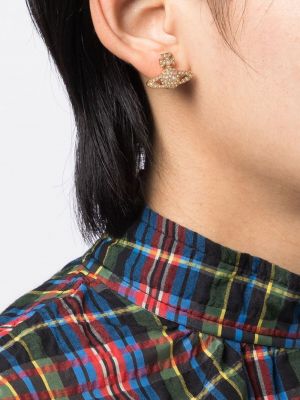 Boucles d'oreilles à boucle Vivienne Westwood doré