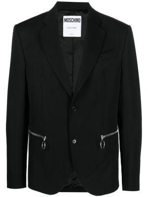 Zip lang blazer Moschino svart