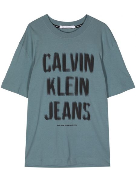 Tricou din bumbac cu imagine Calvin Klein