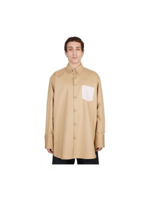 Koszula oversize relaxed fit Jw Anderson beżowa