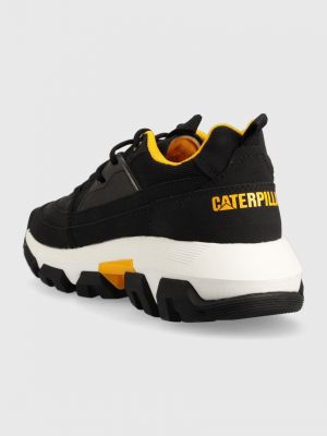 Csipkés velúr sneakers Caterpillar fekete