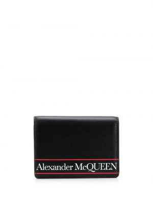 Portefeuille à imprimé Alexander Mcqueen noir
