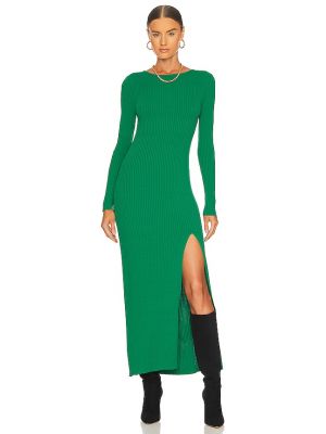 Robe longue à pois Line & Dot vert