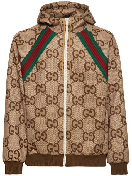 Hoodie med dragkedja Gucci