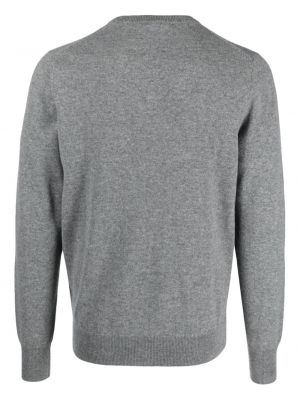 Kašmírový svetr s výstřihem do v Aspesi šedý