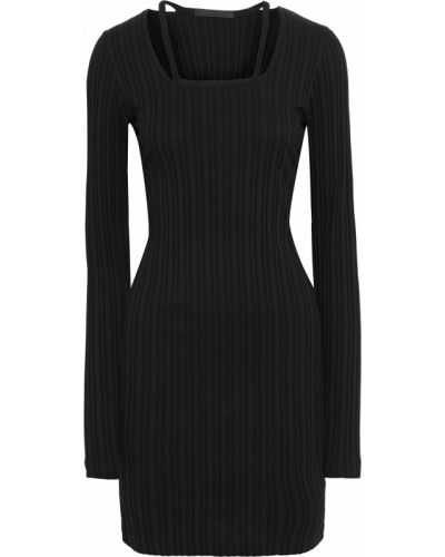 Černé mini šaty bavlněné Helmut Lang