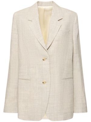 Pamučna jakna Toteme bijela