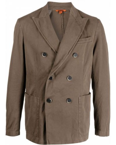 Bomull lang blazer Barena brun