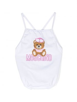 Baddräkt för tjejer Moschino Kids vit